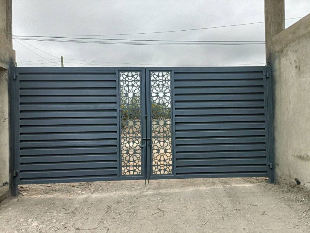 Modern steel gate in Kitengela